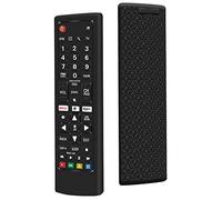 Custodia in Silicone per LG Telecomando AKB75095308 AKB74915324 AKB73715601 AKB75095307 Telecomando, Anti-Scivolo Antiurto Protettiva Cover Cassa Copertura per LG Smart TV Remote AKB7 serie (Nero)