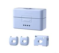Custodia in silicone per microfono DJI Mini per una vestibilità sicura con goccia per protezione e accessibilità alla porta di ricarica, copertura per microfono per uso quotidiano (blu)