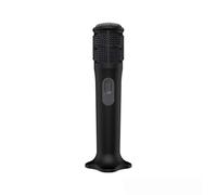 Custodia in silicone per microfono wireless JBL PartyBox, custodia protettiva anti-rotolamento con base di supporto, antipolvere, antiurto, anti-goccia, custodia protettiva leggera antiscivolo (nero)