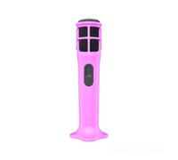 Custodia in silicone per microfono wireless JBL PartyBox, custodia protettiva anti-rotolamento con base di supporto, antipolvere, antiurto, anti-goccia, custodia protettiva leggera antiscivolo (rosa)