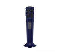 Custodia in silicone per microfono wireless JBL PartyBox, custodia protettiva anti-rotolamento con base di supporto, antipolvere, antiurto, anti-goccia, custodia protettiva leggera e antiscivolo (blu
