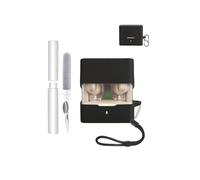 Custodia in silicone per MOONDROP Space Travel 2 Auricolari - Resistente agli urti, impermeabile, morbida e durevole, con cordino, portachiavi e strumento di pulizia, nero