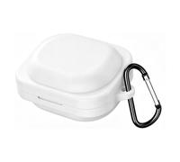 Custodia in silicone per Nothing Ear (3a), ultra sottile, antiurto, antigraffio, protettiva, leggera, con moschettone (bianco)
