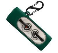 Custodia in silicone per Nothing Ear (Stick), custodia protettiva antiurto e custodia protettiva per la pelle per Nothing Ear Stick con Keychain (verde scuro)