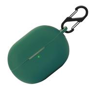 Custodia in silicone per Oppo Enco Free 2 / Enco Free 2i, custodia protettiva antiurto e pelle protettiva per Oppo Enco Free2 / Enco Free2i with Keychain (verde scuro)