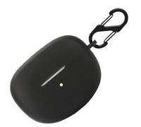 Custodia in silicone per Oppo Enco X, custodia protettiva antiurto e pelle protettiva per Oppo Enco X with Keychain (nero)