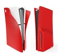 Custodia in Silicone per PS5 Slim Disc Edition, antiscivolo e antigraffio, antipolvere, custodia protettiva in silicone per Playstation 5, accessori per console slim (rosso)