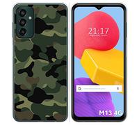 Custodia in silicone per Samsung Galaxy M13 4G Design Camouflage Disegni