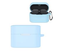 Custodia in silicone per Sony WF-1000XM6, custodia protettiva per auricolari con moschettone per cuffie, protezione completa per WF-1000XM6, accessori a prova di caduta e polvere (celeste)