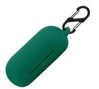 Custodia in silicone per Sony WF-C500, resistente agli urti e alla pelle, per Sony WF-C500 con Keychain (verde scuro)