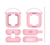 Custodia in silicone per Soundcore Boom GO 3i, custodia protettiva in silicone per altoparlanti Bluetooth da esterno, custodia da viaggio portatile, supporto da viaggio, protezione (Rosa)