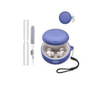 Custodia in silicone per Soundcore Sleep A30 by Anker - Antiurto, impermeabile, morbida e durevole, con cordino, portachiavi e strumento di pulizia, blu