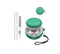 Custodia in silicone per Soundcore Sleep A30 by Anker - resistente agli urti, impermeabile, morbida e durevole, con cordino, portachiavi e strumento di pulizia, verde