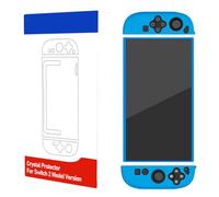Custodia in silicone per Switch 2-NS2 Console di gioco Custodia protettiva e per JoyCon Coperture, per NS 2 Silicone coperchio di protezione (Blu)