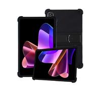 Custodia in silicone per tablet Blackview Mega 2 da 12", copertura completa, antiurto, antigraffio, supporto regolabile e cover in morbido silicone, colore nero