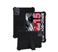 Custodia in silicone per tablet Tabwee W90 / T90 con copertura completa, antiurto, antigraffio, supporto regolabile e cover in morbido silicone, colore nero
