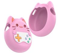 Custodia in silicone per Tamagotchi Paradise animale virtuale - Copertura protettiva con design carino di gatto - Morbida e resistente - Antishock e anti-graffio - perfettamente a bambini (Rosa)