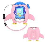 Custodia in silicone per Tamagotchi Paradise, custodia protettiva stand up case antiscivolo in silicone per Tamagotchi Paradise Virtual Pet Game Machine con cordino (rosa)