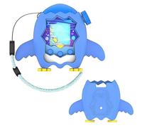 Custodia in silicone per Tamagotchi Paradise, custodia protettiva stand up case antiscivolo in silicone per Tamagotchi Paradise Virtual Pet Game Machine con cordino (blu)