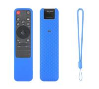 Custodia in silicone per telecomandi LG MR-25GA (con cordino), custodia in silicone morbido per MR-25GA cover protettiva antiscivolo (blu)