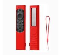 Custodia in silicone per telecomando compatibile con SAMSUNG BN59-01480D/1432A/1455A/1385A, custodia protettiva per telecomando TV (solo custodia) (Rosso)