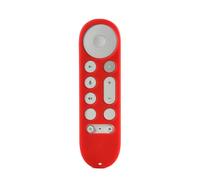 Custodia in silicone per telecomando Google GY3LE, custodia protettiva in silicone per telecomando Google TV Streamer 4K TV 2024 (rosso)