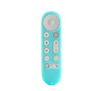 Custodia in silicone per telecomando Google GY3LE, custodia protettiva in silicone per telecomando Google TV Streamer 4K TV 2024 (blu luminoso)