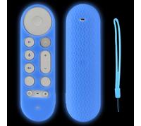 Custodia in silicone per telecomando Google TV Streamer4K (2024), compatibile con Google GY3LE, con custodia protettiva e cordino.