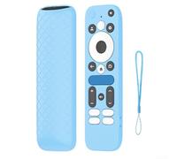 Custodia in silicone per telecomando GoogleTV Box 4K Pro con design ammortizzante, su misura 1 1 per una maggiore protezione e una comoda maneggevolezza (blu luminoso)