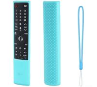 Custodia in silicone per telecomando LG AN-MR700 Protezione contro le cadute Soft Touch Controller Guard Night Glow 22,5 cm (blu luminoso)