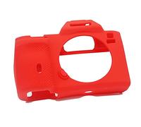 Custodia in silicone per videocamera per Sony A7 A7r A7s A7 R A7 Mark 1, custodia in gomma morbida, custodia protettiva (rosso)