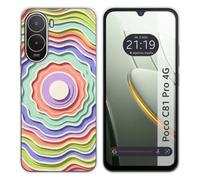 Custodia in silicone per Xiaomi Poco C81 Pro 4G, motivo Splash 08 disegni