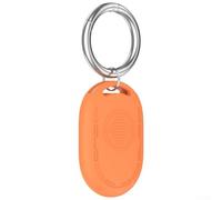 Custodia in silicone per Xiaomi Tag offre una protezione affidabile e piena funzione per modelli BLE e UWB con portachiavi (arancione)