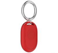 Custodia in silicone per Xiaomi Tag offre una protezione affidabile e piena funzione per modelli BLE e UWB con portachiavi (rosso)