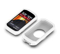Custodia in silicone premium e pellicola protettiva [compatibile con Garmin] Edge 1050 - Durevole, antigraffio, antiscivolo, colore: Bianco