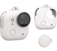 Custodia in Silicone Protezione per Obiettivo per Insta360 Go Ultra, Fotocamera Cappuccio in Gomma Morbida Custodia Protettiva Antirumore e Antigraffio per Go Ultra (bianco)