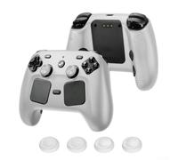 Custodia in silicone reattivo per Steam Controller 2 che mantiene l'equilibrio e la distribuzione del peso del controller originale (trasparente)