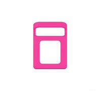 Custodia in silicone resistente agli urti per lettore audio Toniebox con presa sicura e design con manico portatile, colore: rosa