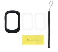 Custodia in silicone resistente ai graffi per Garmin per Edge 130 Computer da bicicletta per spostamenti quotidiani e sentieri (nero)