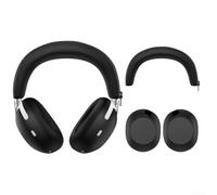 Custodia in silicone resistente al sudore per cuffie Sony WH 1000XM5, custodia protettiva per The Collection Edition, resistente all'umidità, per cancellazione wireless del rumore (nero)