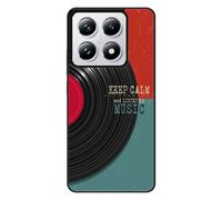 Custodia in silicone rinforzato stampata compatibile con Xiaomi 14T 4G Keep calm