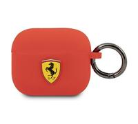 Ferrari AirPods 3 Custodia IN Silicone Rosso Case Copertura di Protezione Borsa