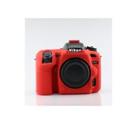 Custodia in silicone rosso per fotocamera DSLR Nikon D7500 (solo protezione)