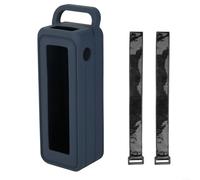 Custodia in silicone sagomata per Anker 27650mAh Power Bank con aperture di precisione e cinghia di trasporto (blu)