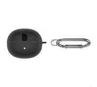 Custodia in silicone sagomata realizzata per auricolari Baseus BC1 con allineamento esatto per comandi e interfaccia di ricarica (nero)