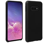 Cover silicone Galaxy S10e semi-rigida opaca finitura soft touch Nero