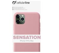 CUSTODIA IN SILICONE SENSATION ROSA PER IPHONE 11 PRO MAX CELLULARLINE