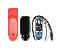 Custodia in silicone su misura per Ninebot F20 e F40, kit per display del pannello di controllo, progettata per proteggere dalla polvere e fornire trasparenza dello schermo (rosso vestito)