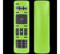 Custodia in silicone telecomandi per VIZIO XRT-136, texture antiscivolo, custodia protettiva per telecomando Smart TV contro graffi, urti e cadute (Verde fluorescente)
