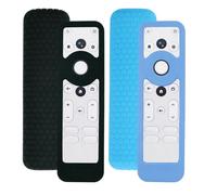 Custodia In Silicone Telecomando Per Onn 4K Plus Pro Streaming | Pelle Protettiva Antiscivolo Anticaduta Per Telecomando Android TV Box, Accessori Cover Posteriore Nero & Blu